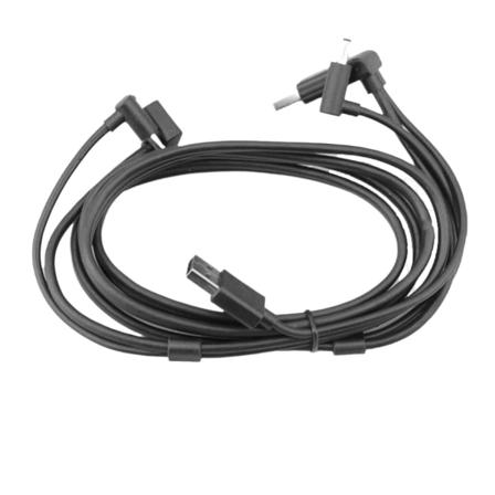 Waitlover Headset Power Anslutningslinje Hjälmkabel För H