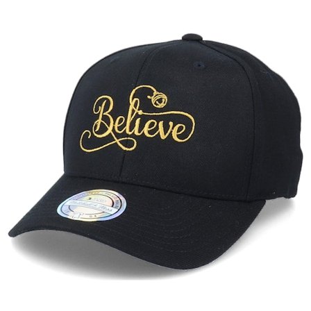 Ho-Ho-Hats - Black adjustable Czapka Z Daszkiem - Believe Christmas Spirit Black 110 Adjustable - Iconic @ Hatstore