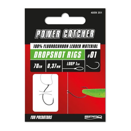 Spro Power Catcher Dropshot Rig 70cm, 0,37mm #01