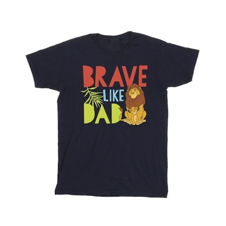 Disney Boys The Lion King Brave Like Dad T-Shirt 3-4 år Marinblå