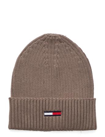 Tjm Flag Beanie Accessories Headwear Beanies Beige Tommy Hilfiger