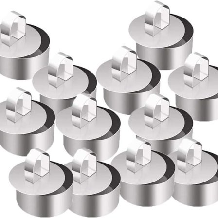 Dessert ring sett, 12-delt kakeringssett, dessertring 8 cm, liten kakering,