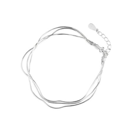 Mote enkle lag Armbånd for kvinner Sølv 925 Smykker Hot F