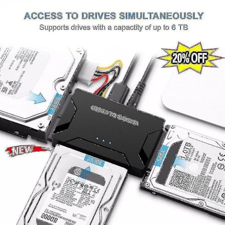 2024,Zilkee Ultra Recovery Converter Usb3.0 To Sata/ide Kiintolevyn kaapelilevysovitin Eu Plug