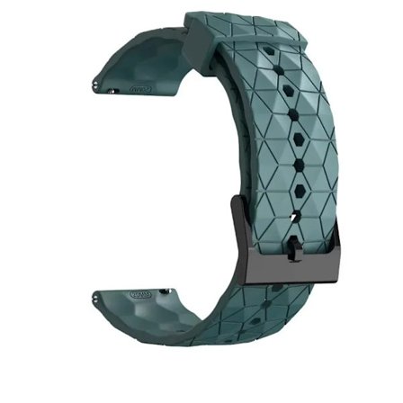 22mm 20mm Silikonarmband för Garmin Forerunner 55 165 265 965 255 Fotbollsmönster Armband Garmin Active 5/Vivoactive 5 correa