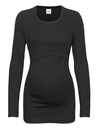 Signe L/S Top T-shirts & Tops Long-sleeved Musta Boob