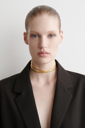 COS Women's Double Wrap Necklace in Gold