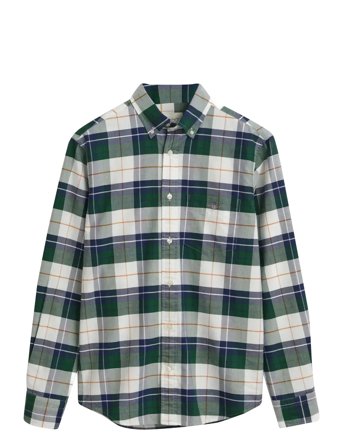 Reg Classic Oxford Check Shirt Green GANT