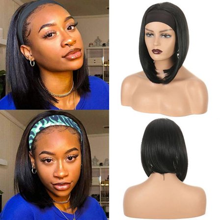 Tukat otsatukalla, lyhyet kiharat peruukit, naisten hiusperuukit