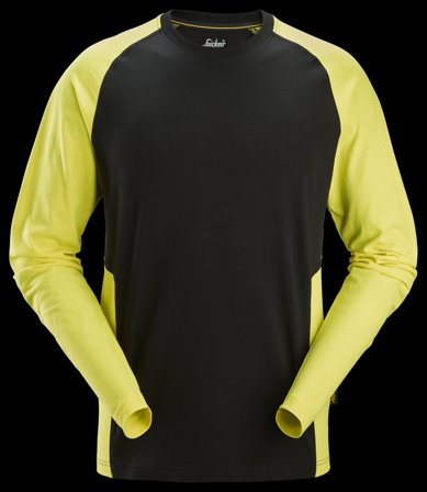 Snickers Workwear 2450-0467 T-skjorte svart/neongul Svart/neongul, Klær