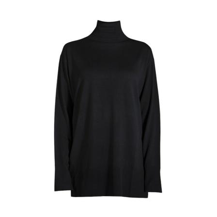 Aspesi, Turtleneck pullover Zwart, Dames, Maat:S