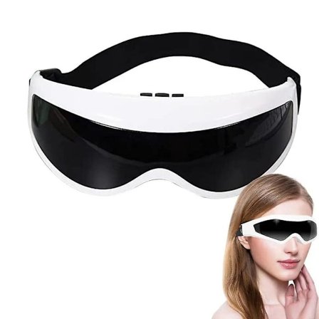 4D Airbags Vibration Ögonmassager 4d Ögonvårdsenhet Varm Kompress Ögontrötthet Massage Glasögon Ögonmassager Glasögon För Avkoppling Och