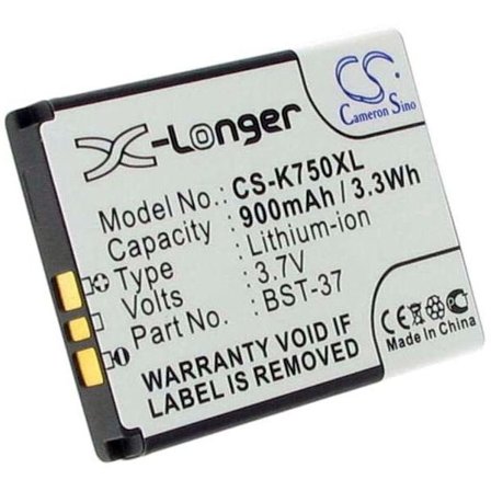 Batteri för BST-37 ersättningsbatteri