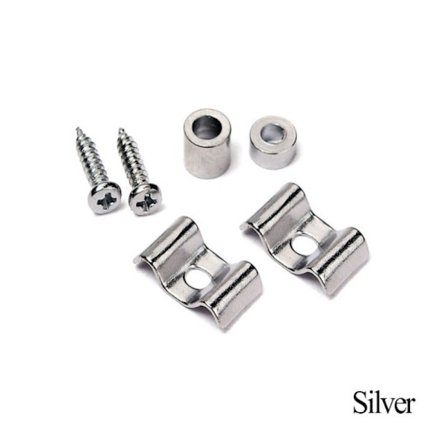 2ST String Press Spänne Hållare String Press Spänne SILVER