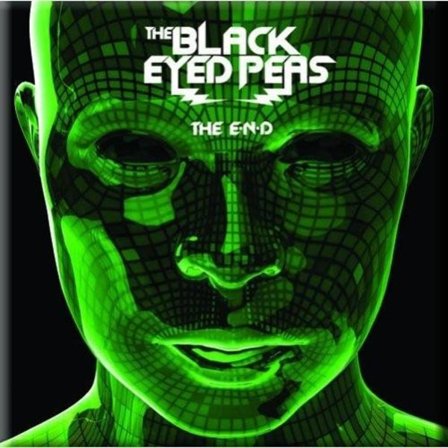 Black Eyed Peas The End Kylskåpsmagnet En one size svart/grön/vit Svart/Grön/Vit One Size