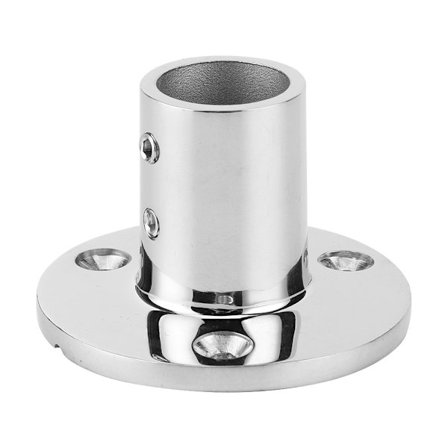 Båt Rekkverk Rund Base 90 Grader 22mm Rustfritt Stål Marine Rekkverksbeslag