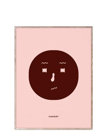 Hangry Feeling - 30X40 Home Kids Decor Posters & Frames Posters Feelings Vaaleanpunainen MADO