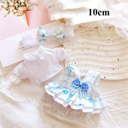 Dukke Nydelige Klær Prinsessekjole BLÅ 10CM Blue 10cm