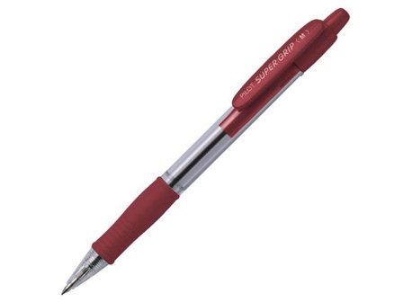 PILOT Kulpenna Super Grip 1,0mm Medium röd - Lyreco - Kontorsmaterial - Pennor - Kulpennor