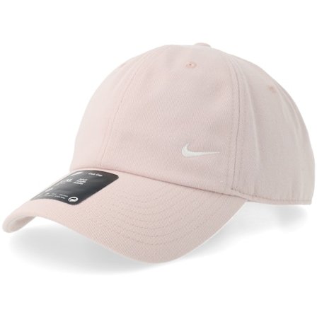 Nike - Black unconstructed Czapka Z Daszkiem - Club Cap Small Swoosh Silt Red/Sail Dad Cap @ Hatstore