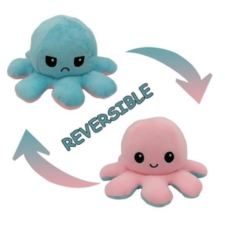 Blæksprutte bamse, dobbeltsidet farveskiftende