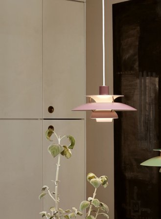 PH 5 mini taklampe Ø30 - rosa-nyanser