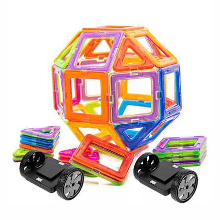 Magnetic Tiles - Magnetiske Klodser - Byg med Magneter