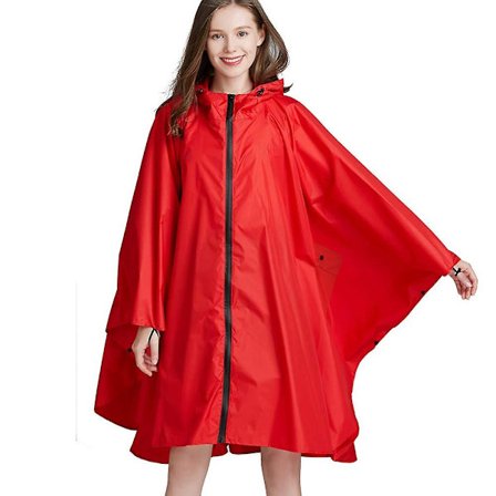 Letvægts Vandtæt Regnponcho Genanvendelig Ripstop Åndbar Regnjakke Med Hætte Til Udendørsaktiviteter