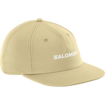 Salomon - Unisex kšiltovka s plochým kšiltem Logo Flat Cap - Gray Green