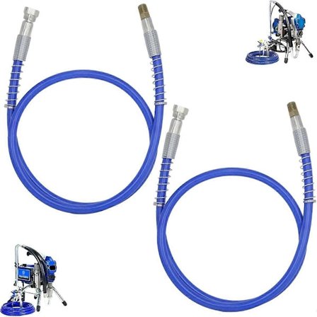 247338 Luftfri Piskslang, 1,2 m 3/16 tum Flexibel Färgspruta Slang Pisk Ersättning för Magnum Spra