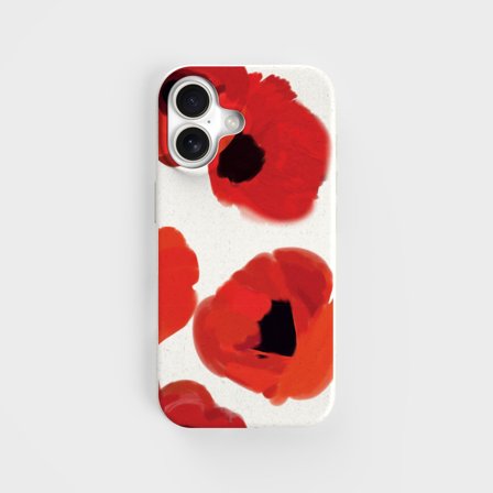 Miljövänligt mobilskal PLNTPRTCT Teal Blush, tillverkat med växter, iPhone 16 Plus