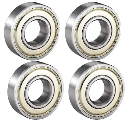 4 kpl 6001ZZ kaksoissuojattu kuulalaakeri 12mm x 28mm x 8mm hiiliteräs
