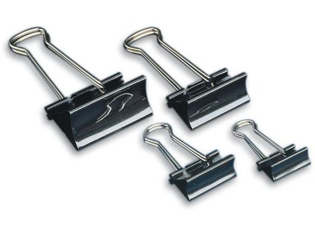 Pappersklämma Foldback 19mm - Lyreco - Kontorsmaterial - Till skrivbordet - Pappersklämmor