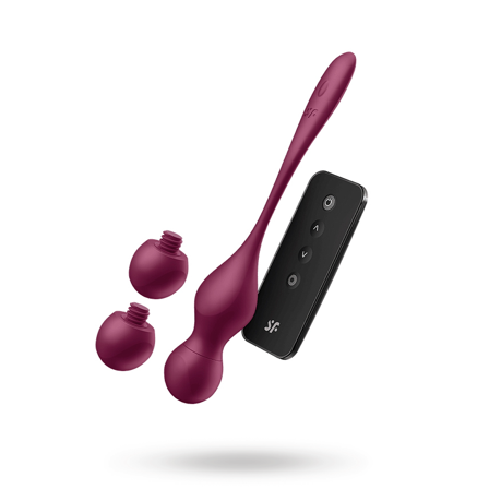 Satisfyer Love Birds Vary Connect App - Vuxen.se - Träna bäckenbotten med knipkulor för kegelövningar, geishakulor