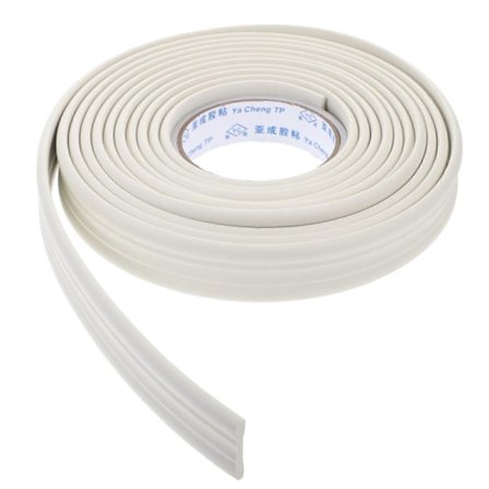 Kreativ Väggkant Dekal Enkel Stil Heminredning Dekal TV Bakgrund Väggdekal - Vit (Längd 5 Meter, Bredd 3cm)