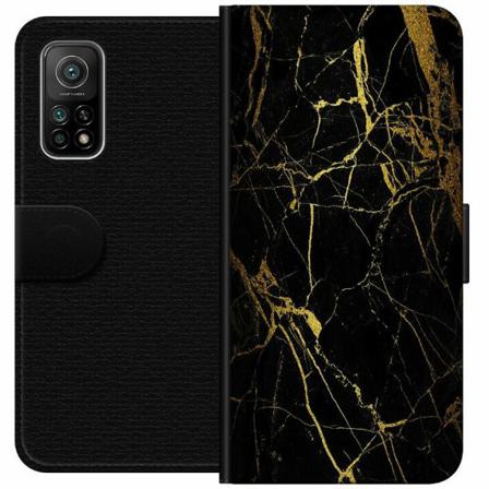 Xiaomi Mi 10t Pro 5g Plånboksfodral Marble Black&gold