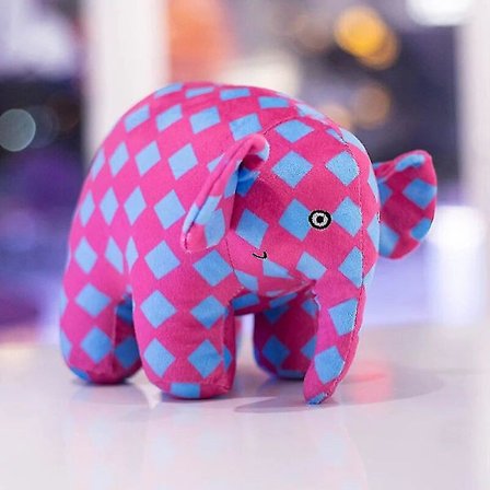 30 cm Kawaii Anime Elmer Elefantfiguren Plysdukke Sød tegnefilm Plaid elefant Emma Plyslegetøj Børnegave Julegave