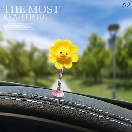 e Risting Bobble Head Blomsterbil interiørdekor dekorativ F