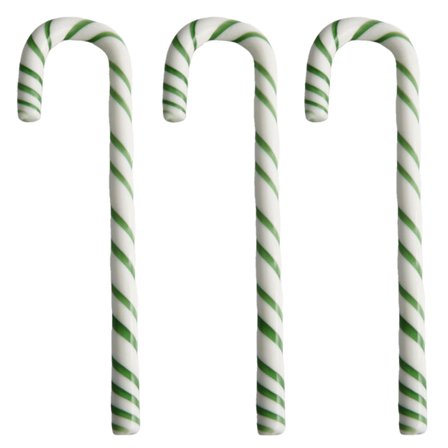 Kosta Boda Polka glasdekoration 17 cm 3-pak, hvid/grøn - Hvid og grøn | KitchenOne