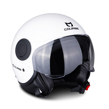 Casco Jet Course Free Blanco brillante XL