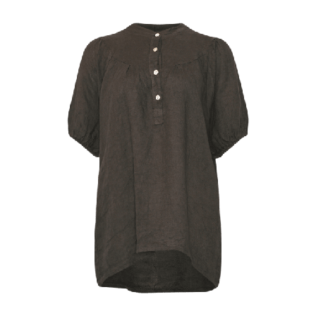 Tiffany Ivy, Blouse, Linen - Dark Beluga Blusar Dam M/L