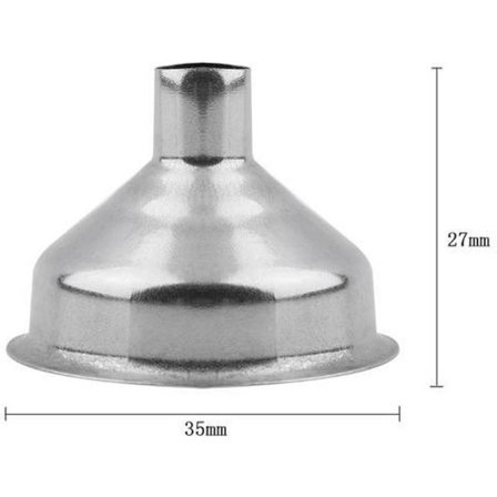 Go Go Gadget - "Tratt i rostfritt stål - Liten - Silver - Hälla vätskor - 1 st - Ø3,5 cm"