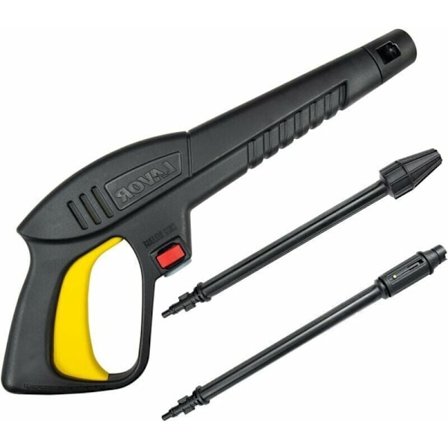 Høytrykksvannpistol med variabelt strålerør og roterende lanse, kompatibel med Lavor høytrykksspylere,