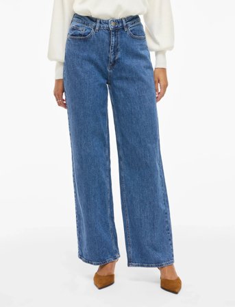 Vila Vifreya Jaf Hw Wide Jeans - Noos - Blue - 40 x 30