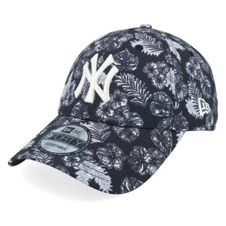 New Era - MLB Svart adjustable Keps - New York Yankees All Over Print 9FORTY Black Adjustable @ Hatstore