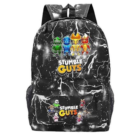 Stumble Guys -koululaukku 2023 Trendikkäät reput Opiskelijalaukku Kawaii Kevyt Yksinkertainen reppu Söpö Monitoiminen Repäisykestävä Koulureppu