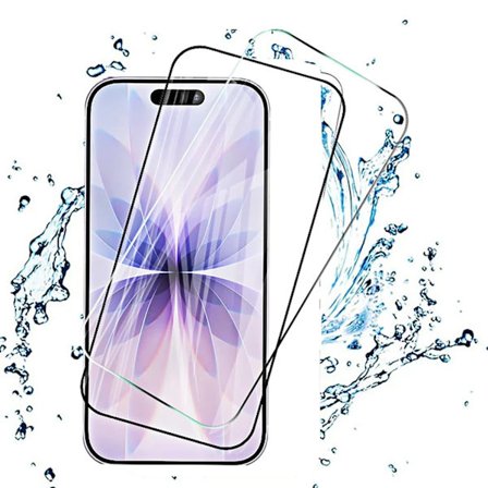 iPhone 17 Pro Max Glasskydd 2.5D Svart Ram