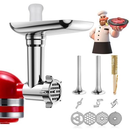 Metallinen lihamylly lisävarusteineen KitchenAid keittiökoneelle