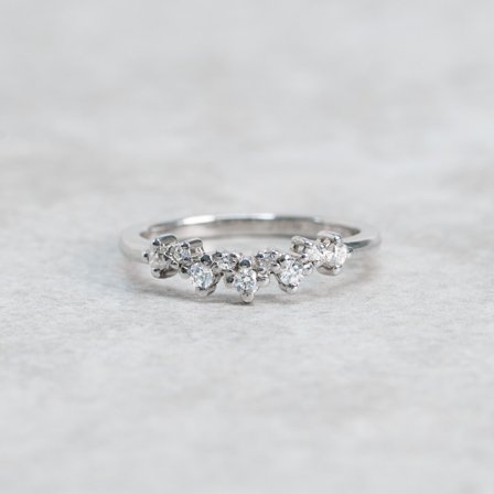 Förlovningsring Gullregn, 18K Vitguld - Förlovning- och vigselringar