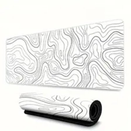 1 kpl Suuri Hiirimatto Työpöydälle, Pelihiirimatto, Hiirimatto Ommelluilla Reunoilla ja Liukumattomalla Kumipohjalla, Laajennettu Hiirimatto